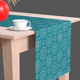 ArtzFolio Blue & White Digital Printed Table Runner-58