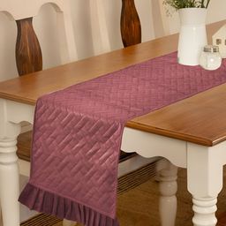 RRC Coral Quilted Velvet Table Runner-21