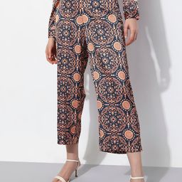 Vero Moda Women Printed High-Rise Trousers-image-44