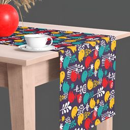 ArtzFolio Navy Blue & Red Cartoon Printed Table Runners-27
