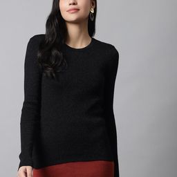 NoBarr Ribbed Knitted Wool Pullover-image-118