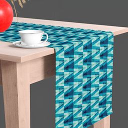ArtzFolio Green & Blue Digital Printed Table Runner-29