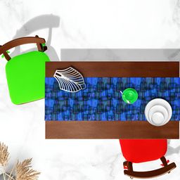 ArtzFolio Blue Digital Printed Table Runner-43