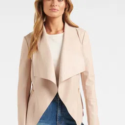 Forever New Women Pink Waterfall Blazer-image-86
