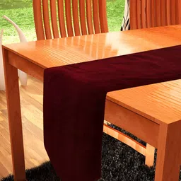 Home Heart Maroon Velvet Reversible Runners-33