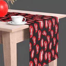ArtzFolio Black & Red Digital Printed Table Runner-33