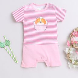 BUMZEE Infant Girls Printed Pure Cotton Romper-image-26
