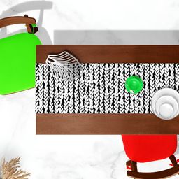 ArtzFolio Black & White Digital Printed Table Runner-2
