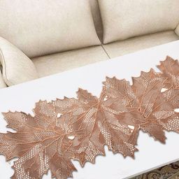 LooMantha Brown Textured Patjhad Table Runners-17