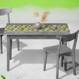 ArtzFolio Green & Orange Digital Printed Table Runner-2