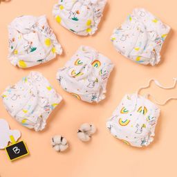 SuperBottoms Set Of 12 Printed Pure Cotton Diapers-image-17