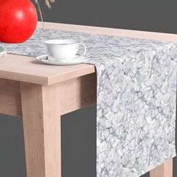 ArtzFolio Grey Velvet Dining Center Table Runner-14