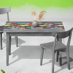 ArtzFolio Multicoloured Geometric Printed Table Runner-2