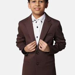 TAHVO Boys Cotton Single-Breasted Blazer-image-97