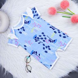 Nino Bambino Infant Girls Printed Organic Cotton Romper-image-60