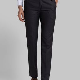 Raymond Men Charcoal Tapered Fit Trouser-image-11