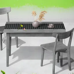 ArtzFolio Black & Grey Digital Printed Table Runner-18