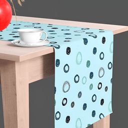 ArtzFolio Blue & Black Abstract Printed Table Runners-28