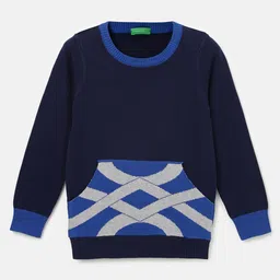 United Colors of Benetton Boys Colourblocked Cotton Pullover-picture-16