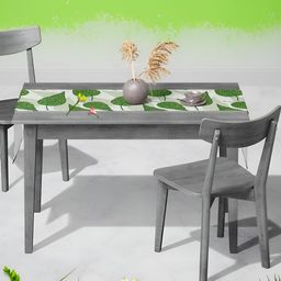 ArtzFolio Green Printed Rectangular Table Runner-11