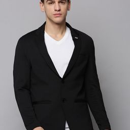 SHOWOFF Men Notched Lapel Open Front Blazer-image-46
