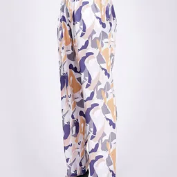 First Resort by Ramola Bachchan Women Abstract Printed Mid Rise Trousers-picture-50