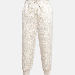 Oxolloxo Girls Beige & Off-White Animal Printed Relaxed Straight Leg Joggers Trousers-image-29