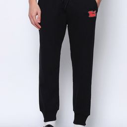 Bewakoof Heavy Duty Black Tom & Jerry Printed Oversized Joggers-image-0
