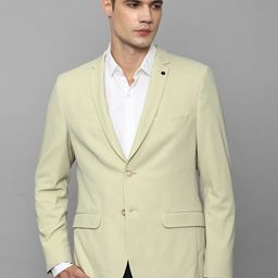 Allen Solly Single-Breasted Slim-Fit Formal Blazer-image-49