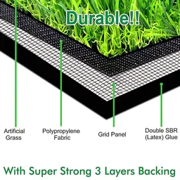 LUXEHOME INTERNATIONAL Green Artificial Grass Floor Runner-34