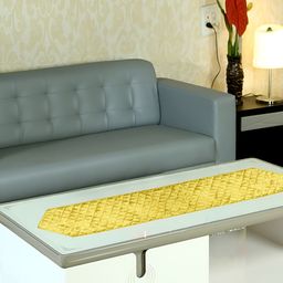Home Heart Yellow Quilted Reversible Table Runner-4