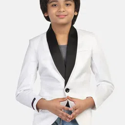 TAHVO Boys Slim-Fit Single Breasted Blazer-49