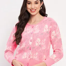 Duke Floral Self Design Acrylic Cardigan Sweaters-image-88