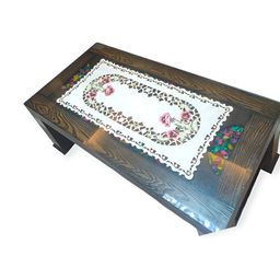 TANLOOMS Brown & Pink  Embroidered Table Runners-25