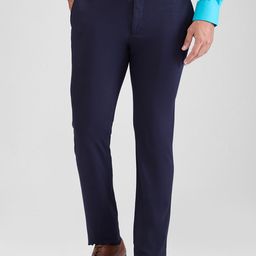 Raymond Men Slim Fit Mid-Rise Easy Wash Formal Trousers-image-100