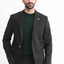 RARE RABBIT Men Envest Tailored Fit Single-Breasted Blazer-image-67