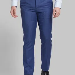 Raymond Men Self-Design Contemporary-Fit Formal Trouser-image-30