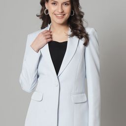 PowerSutra Notched Lapel Single Breasted Blazers-picture-19