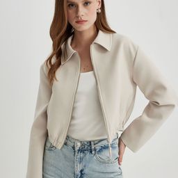 DeFacto Women Crop Bomber Jacket-44