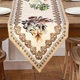 LooMantha Cream-Colored Printed Runners-2
