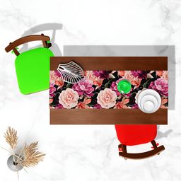 ArtzFolio Black Printed Table Runner-21