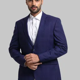 Raymond Men Checked Single Breasted Blazers-40