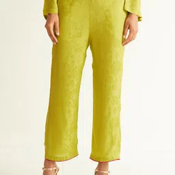 Ancestry Women Self Design Straight Fit Parallel Trousers-image-68