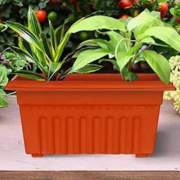 TRUSTBASKET Brown 6-Pcs Rectangular Planters-7