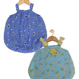 Creative Kids Infant Girls Pack Of 2 Printed Romper-image-104