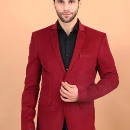 Wintage Corduroy Cotton Single Breasted Blazers-image-36