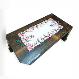 TANLOOMS Pink & White Embroidered Table Runners-image-14