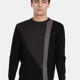 t-base Colourblocked Ribbed Cotton Pullover-image-54