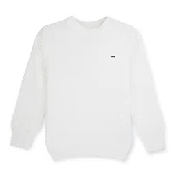 Gini and Jony Boys Geometric Self Design Long Sleeves Acrylic Wool Pullover-picture-4