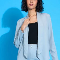 SASSAFRAS worklyf Shawl Collar Front Open Formal Blazer-58